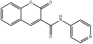 2-oxo-N-pyridin-4-ylchromene-3-carboxamide 化学構造式