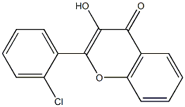 2-(2-chlorophenyl)-3-hydroxychromen-4-one Structure