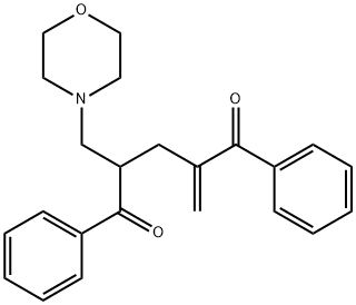 2-methylidene-4-(morpholin-4-ylmethyl)-1,5-diphenylpentane-1,5-dione Structure