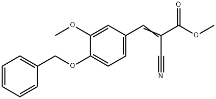 methyl (E)-2-cyano-3-(3-methoxy-4-phenylmethoxyphenyl)prop-2-enoate 结构式