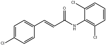 (E)-3-(4-chlorophenyl)-N-(2,6-dichlorophenyl)prop-2-enamide Structure