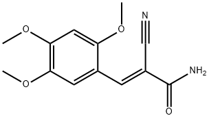 (E)-2-cyano-3-(2,4,5-trimethoxyphenyl)prop-2-enamide Struktur