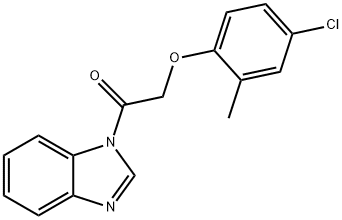 1-(benzimidazol-1-yl)-2-(4-chloro-2-methylphenoxy)ethanone Structure