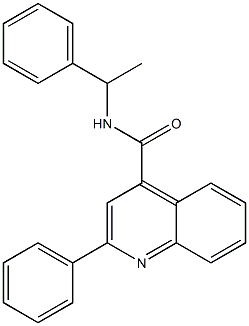 2-phenyl-N-(1-phenylethyl)quinoline-4-carboxamide|