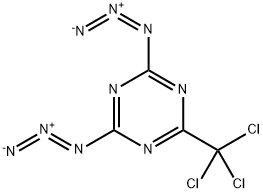 2,4-diazido-6-(trichloromethyl)-1,3,5-triazine 化学構造式