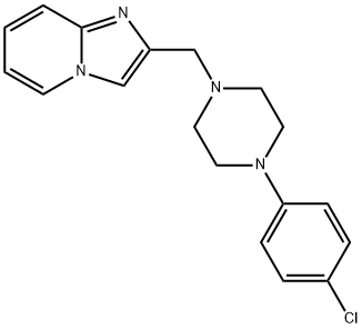 2-[[4-(4-chlorophenyl)piperazin-1-yl]methyl]imidazo[1,2-a]pyridine Structure