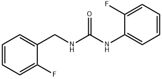 1-(2-fluorophenyl)-3-[(2-fluorophenyl)methyl]urea Structure