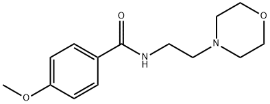 4-methoxy-N-(2-morpholin-4-ylethyl)benzamide Struktur
