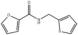 N-(2-チエニルメチル)フラン-2-カルボアミド 化学構造式