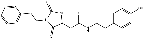 2-[2,5-dioxo-1-(2-phenylethyl)imidazolidin-4-yl]-N-[2-(4-hydroxyphenyl)ethyl]acetamide,2060559-09-1,结构式