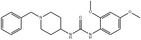 1-(1-benzylpiperidin-4-yl)-3-(2,4-dimethoxyphenyl)urea,208184-91-2,结构式