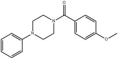 (4-methoxyphenyl)-(4-phenylpiperazin-1-yl)methanone Struktur