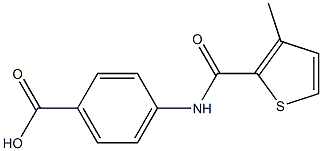 4-[(3-methylthiophene-2-carbonyl)amino]benzoic acid Structure