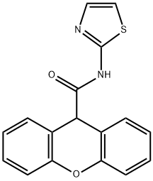 N-(1,3-thiazol-2-yl)-9H-xanthene-9-carboxamide,221148-84-1,结构式