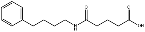 5-oxo-5-(4-phenylbutylamino)pentanoic acid Structure