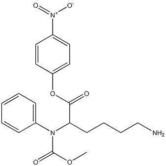 (4-nitrophenyl) 6-amino-2-(phenylmethoxycarbonylamino)hexanoate Struktur