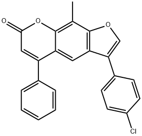 237424-66-7 3-(4-chlorophenyl)-9-methyl-5-phenylfuro[3,2-g]chromen-7-one