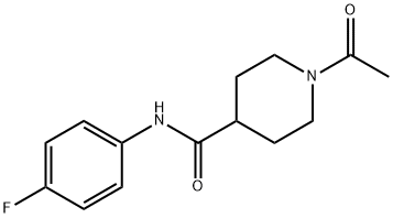 1-acetyl-N-(4-fluorophenyl)piperidine-4-carboxamide Structure