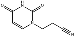 3-(2,4-dioxopyrimidin-1-yl)propanenitrile 化学構造式