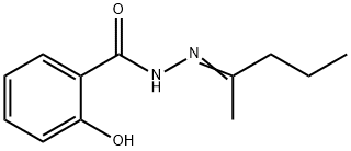 2-hydroxy-N-[(E)-pentan-2-ylideneamino]benzamide Structure