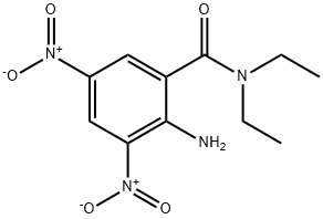 2-amino-N,N-diethyl-3,5-dinitrobenzamide 结构式