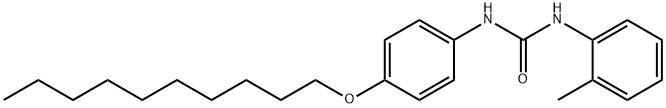 1-(4-decoxyphenyl)-3-(2-methylphenyl)urea 结构式