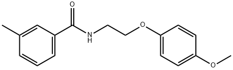 N-[2-(4-methoxyphenoxy)ethyl]-3-methylbenzamide Struktur