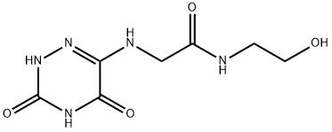 2-[(3,5-dioxo-2H-1,2,4-triazin-6-yl)amino]-N-(2-hydroxyethyl)acetamide Structure