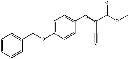 methyl (E)-2-cyano-3-(4-phenylmethoxyphenyl)prop-2-enoate 结构式