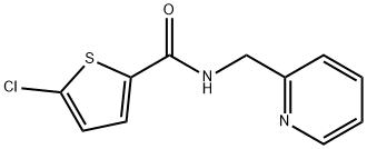 5-chloro-N-(pyridin-2-ylmethyl)thiophene-2-carboxamide Struktur