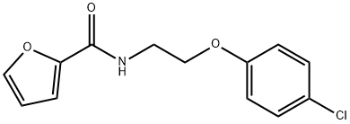 N-[2-(4-chlorophenoxy)ethyl]furan-2-carboxamide,296273-30-8,结构式