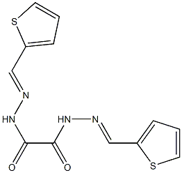 N,N'-bis[(E)-thiophen-2-ylmethylideneamino]oxamide Struktur