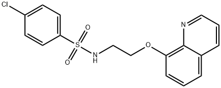 4-chloro-N-(2-quinolin-8-yloxyethyl)benzenesulfonamide Structure