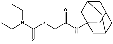 [2-(1-adamantylamino)-2-oxoethyl] N,N-diethylcarbamodithioate Structure