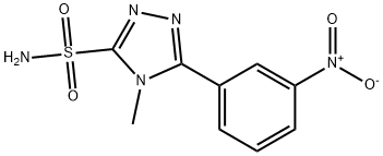 4-methyl-5-(3-nitrophenyl)-1,2,4-triazole-3-sulfonamide 结构式