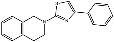 2-(3,4-dihydro-1H-isoquinolin-2-yl)-4-phenyl-1,3-thiazole Struktur