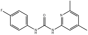 1-(4,6-dimethylpyridin-2-yl)-3-(4-fluorophenyl)urea Structure