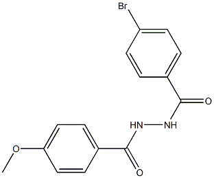 N'-(4-bromobenzoyl)-4-methoxybenzohydrazide,300383-53-3,结构式