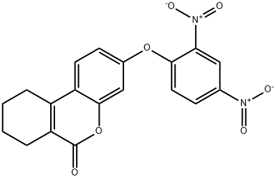 3-(2,4-dinitrophenoxy)-7,8,9,10-tetrahydrobenzo[c]chromen-6-one Structure