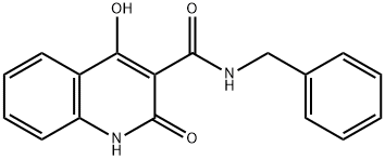 N-benzyl-4-hydroxy-2-oxo-1H-quinoline-3-carboxamide 化学構造式