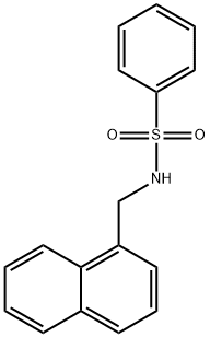 N-(naphthalen-1-ylmethyl)benzenesulfonamide 化学構造式