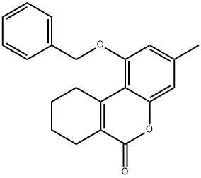 3-methyl-1-phenylmethoxy-7,8,9,10-tetrahydrobenzo[c]chromen-6-one Structure