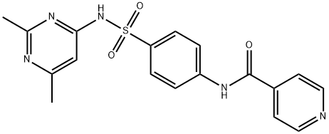 N-[4-[(2,6-dimethylpyrimidin-4-yl)sulfamoyl]phenyl]pyridine-4-carboxamide Structure