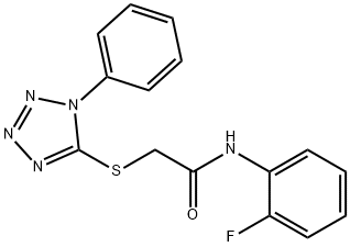 303064-44-0 N-(2-fluorophenyl)-2-(1-phenyltetrazol-5-yl)sulfanylacetamide
