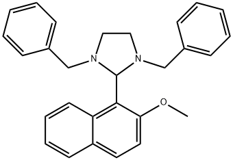 1,3-dibenzyl-2-(2-methoxynaphthalen-1-yl)imidazolidine Structure