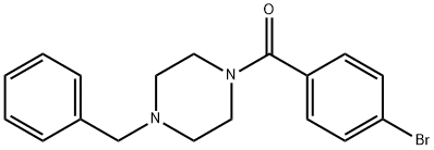 (4-benzylpiperazin-1-yl)-(4-bromophenyl)methanone 结构式