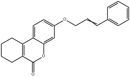 3-[(E)-3-phenylprop-2-enoxy]-7,8,9,10-tetrahydrobenzo[c]chromen-6-one Structure