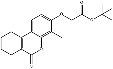 tert-butyl 2-[(4-methyl-6-oxo-7,8,9,10-tetrahydrobenzo[c]chromen-3-yl)oxy]acetate Structure