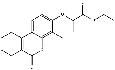 ethyl 2-[(4-methyl-6-oxo-7,8,9,10-tetrahydrobenzo[c]chromen-3-yl)oxy]propanoate Structure