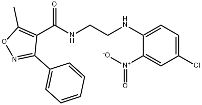 N-[2-(4-chloro-2-nitroanilino)ethyl]-5-methyl-3-phenyl-1,2-oxazole-4-carboxamide Struktur
